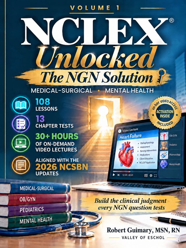 NCLEX Unlocked Volume 1: Medical-Surgical Nursing and Mental Health cover