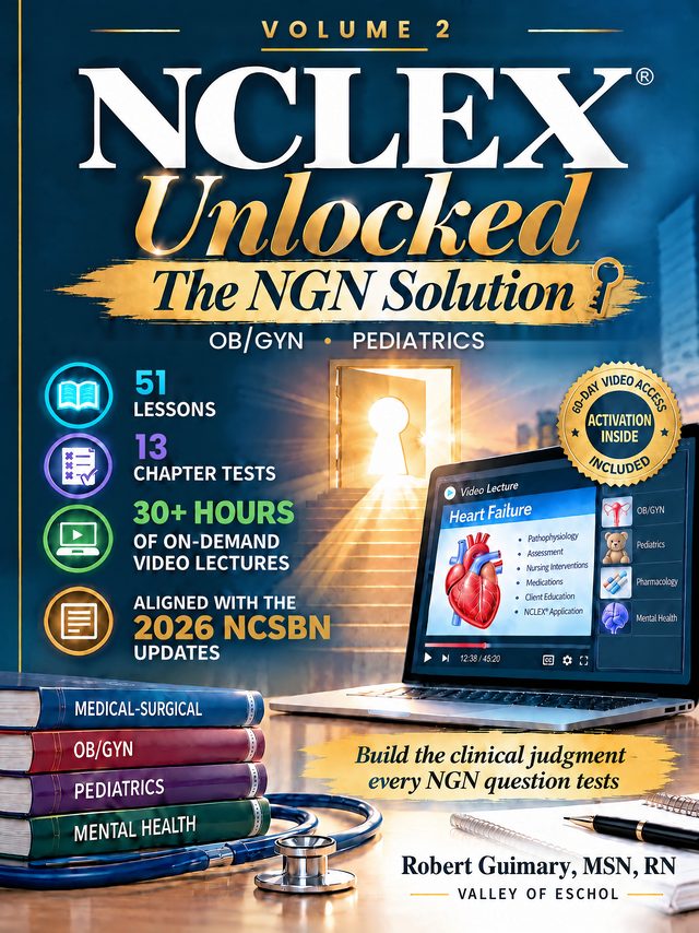 NCLEX Unlocked Volume 2: OB/GYN and Pediatrics cover